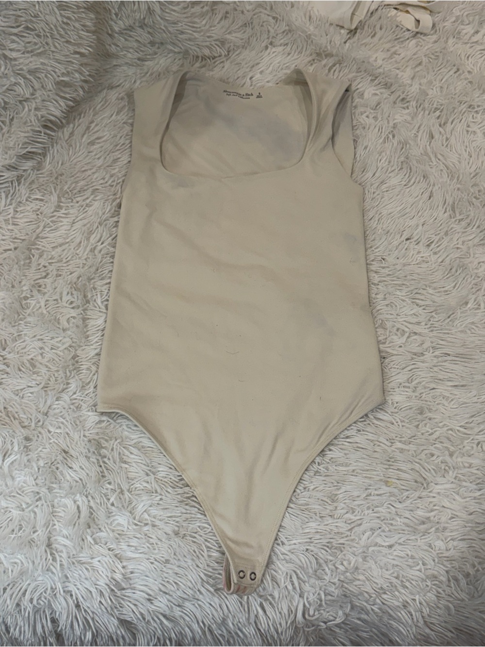 Abercrombie Cream One-Piece Bodysuit